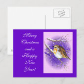 Robin 3 postacard feiertagspostkarte (Vorne/Hinten)