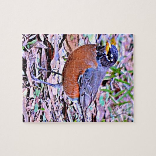 Robin (American Robin) Puzzle (Horizontal)