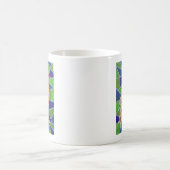 Robin auf Buntglas Kaffeetasse (Mittel)