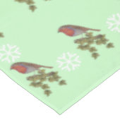 Robin auf Efeu-Blättern von Wildvögeln Tischdecke (Schrägansicht)