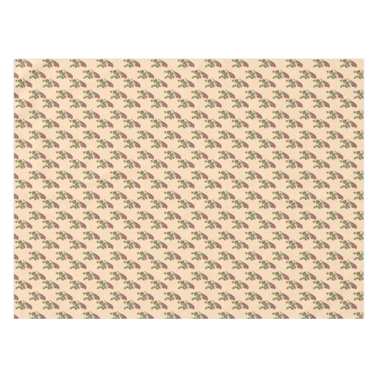 Robin auf Efeu-Blättern wild lebende Vögel zu Weih Tischdecke (Vorderseite (Horizontal))