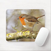 Robin auf Niederlassung Mousepad (Mit Mouse)