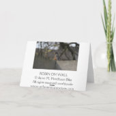 Robin auf Wand Karte (Rückseite)