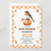 Robin Baby Shower Invitation Einladung (Vorne/Hinten)