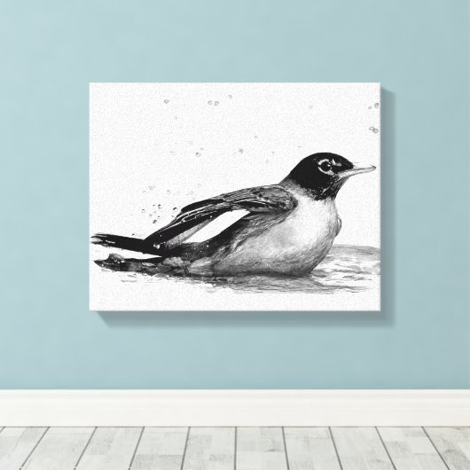 Robin Bath Leinwanddruck (Insitu (Holzboden))
