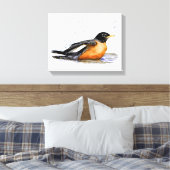 Robin Bathing Leinwanddruck (Insitu (Schlafzimmer))