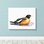 Robin Bathing Leinwanddruck (Insitu (Holzboden))