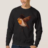 Robin Bird  Cute Birds Animal  Graphic Sweatshirt (Vorderseite)
