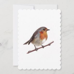 Robin Bird (Erithacus Rubecula) Geschenkkarte Einladung