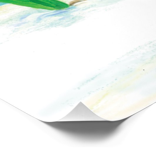 Robin Bird - Erithacus rubecula Poster (Ecke)