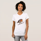 Robin Bird (Erithacus Rubecula) T - Shirt (Vorne ganz)