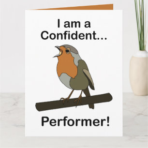 Robin Bird ich bin ein selbstsicherer Darsteller L Karte