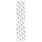 Robin Bird in Hat Kurzer Tischläufer (Vorderseite)