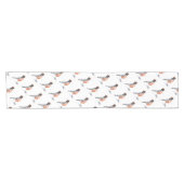 Robin Bird in Hat Kurzer Tischläufer (Horizontal)