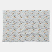 Robin Bird Mama Baby Summer Blume Geschirrtuch (Horizontal)