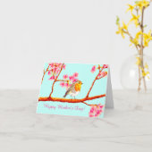 Robin Bird Mother Day Karte (Gelbe Blume)