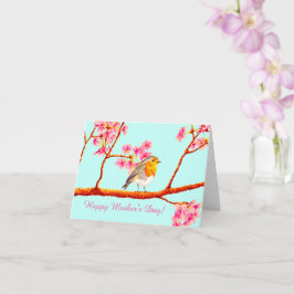 Robin Bird Mother Day Karte