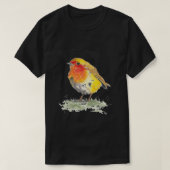 Robin Bird Motif, Geschenkideen und Shap T-Shirt (Design vorne)