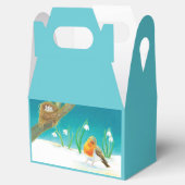 Robin Bird, Nest, Little Eggs & Snowdrops Geschenkschachtel (Geöffnet)