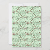 Robin Bird Spring Baby Shower Co-Ed Gender Neutral Einladung (Rückseite)