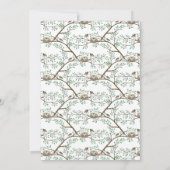 Robin Bird Spring Baby Shower Co-Ed Gender Neutral Einladung (Rückseite)