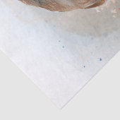 Robin Bird Watercolor Seidenpapier (Detail)