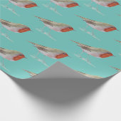 Robin Bird Woodland Branchen Winter Aquarell Wra Geschenkpapier (Ecke)