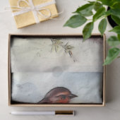 Robin Birds Artistic Decoupage Tissue Paper Seidenpapier (Geschenk)
