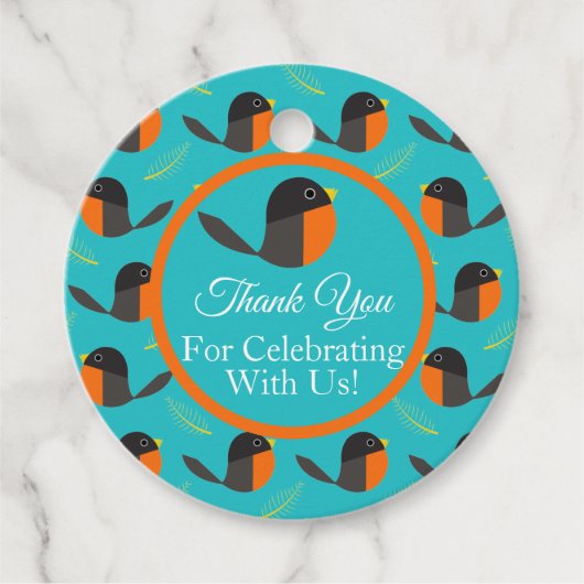 Robin Birds Geschenkanhänger (Vorderseite)
