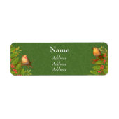 Robin Birds Holly Berry Green (Vorne)