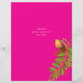 Robin Birds Holly Berry Hot Pink (Rückseite)