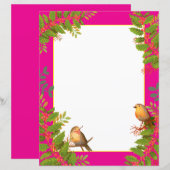 Robin Birds Holly Berry Hot Pink (Vorne/Hinten)