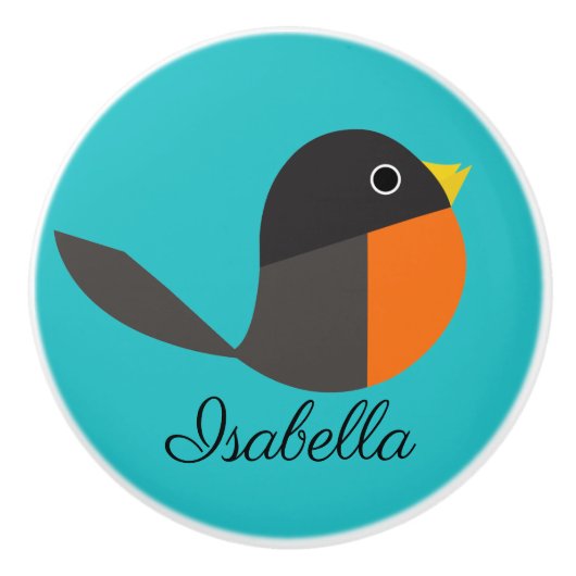 Robin Birds Keramikknauf (Vorderseite)