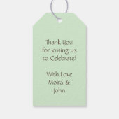 Robin Birds Nest Eggs Spring Baby Dusche Geschenkanhänger (Rückseite)