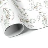 Robin Birds Nest Eggs Spring Baby Dusche Geschenkpapier (Rolleneckpunkt)