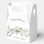 Robin Birds Nest Eggs Spring Baby Dusche Geschenkschachtel (Geöffnet)