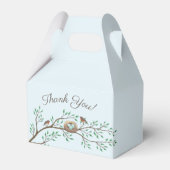 Robin Birds Nest Eggs Spring Baby Dusche Geschenkschachtel (Rückseite)