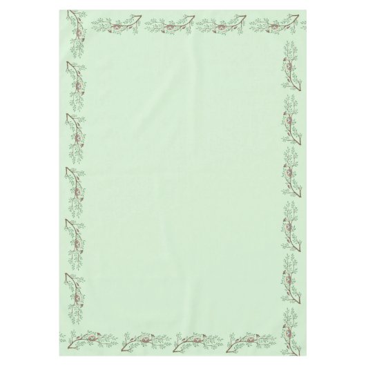 Robin Birds Nest Eggs Spring Baby Dusche Tischdecke (Vorderseite)