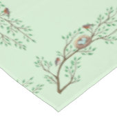 Robin Birds Nest Eggs Spring Baby Dusche Tischdecke (Schrägansicht)