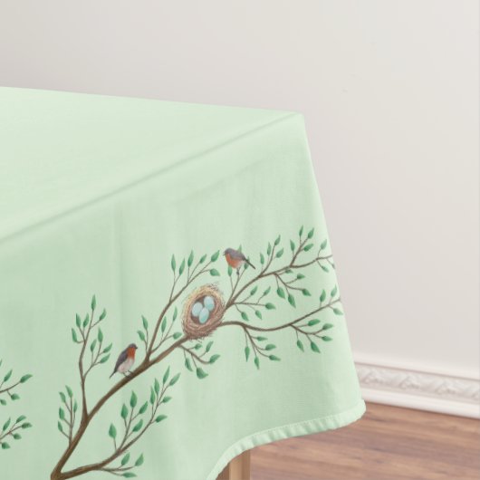 Robin Birds Nest Eggs Spring Baby Dusche Tischdecke (Beispiel)
