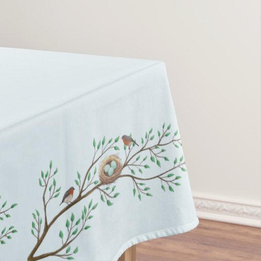 Robin Birds Nest Eggs Spring Baby Dusche Tischdecke (Beispiel)