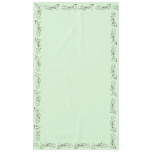 Robin Birds Nest Eggs Spring Baby Dusche Tischdecke (Vorderseite)