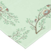 Robin Birds Nest Eggs Spring Baby Dusche Tischdecke (Schrägansicht)