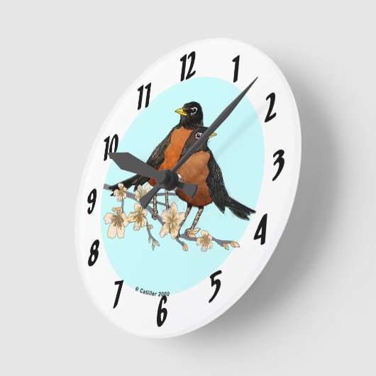 Robin Branch Runde Wanduhr (Winkel)