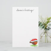 Robin-Briefpapier die tweetings der Jahreszeit Briefpapier (Stehend Vorderseite)