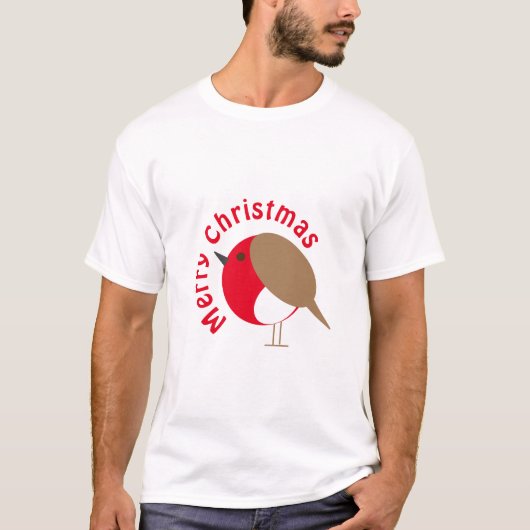 Robin Christmas T - Shirt (Vorderseite)