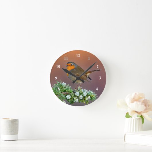 Robin Clock Runde Wanduhr (Zuhause)