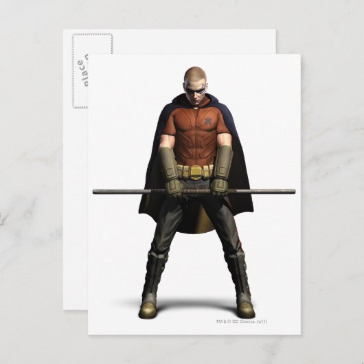 Robin Color Postkarte (Vorne/Hinten)