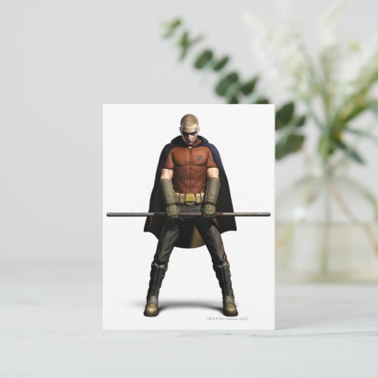 Robin Color Postkarte (Stehend Vorderseite)