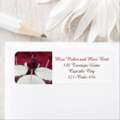 Robin Cupcakes Adressenmarken (Insitu)